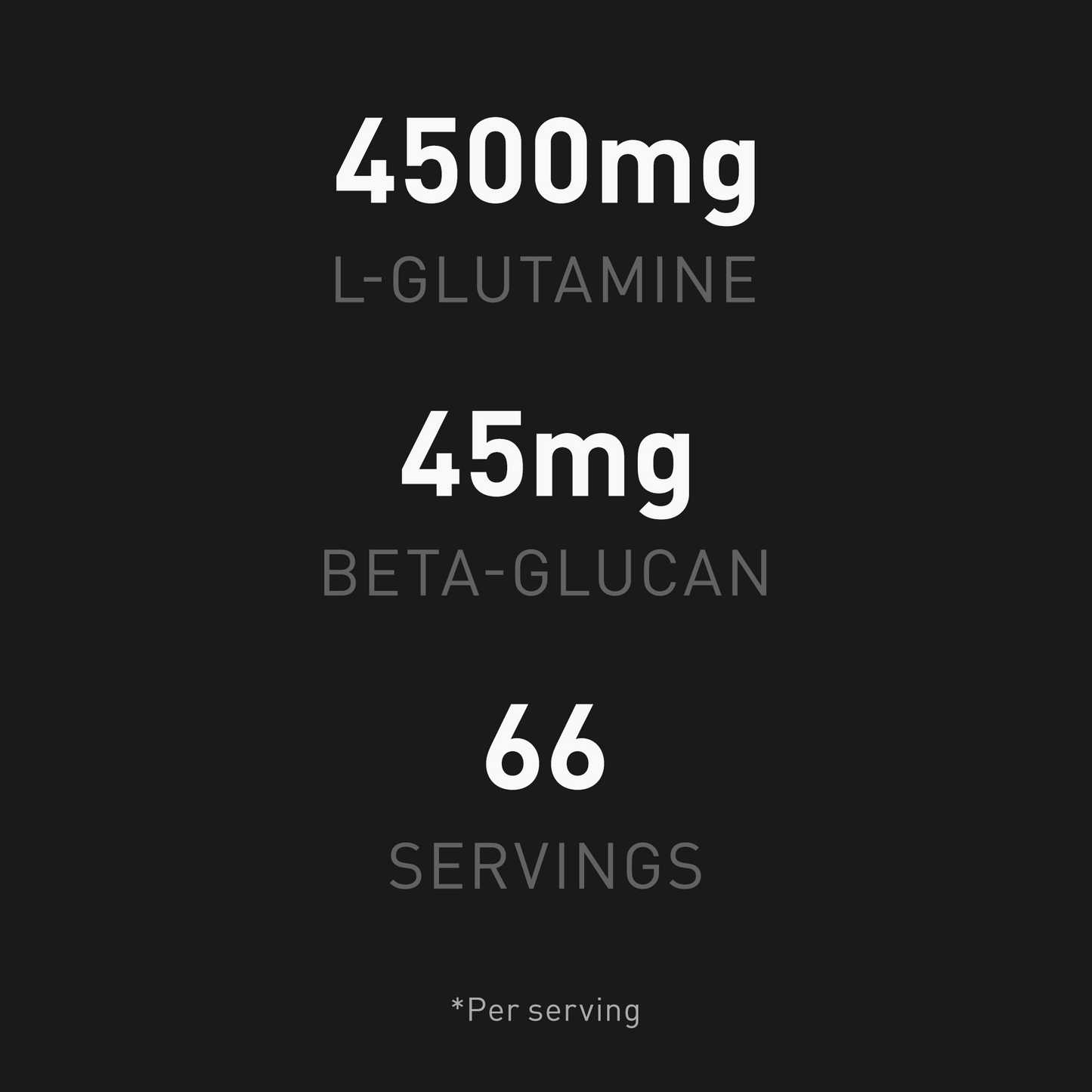 The Glutamine Recovery 300g, 66 Servings