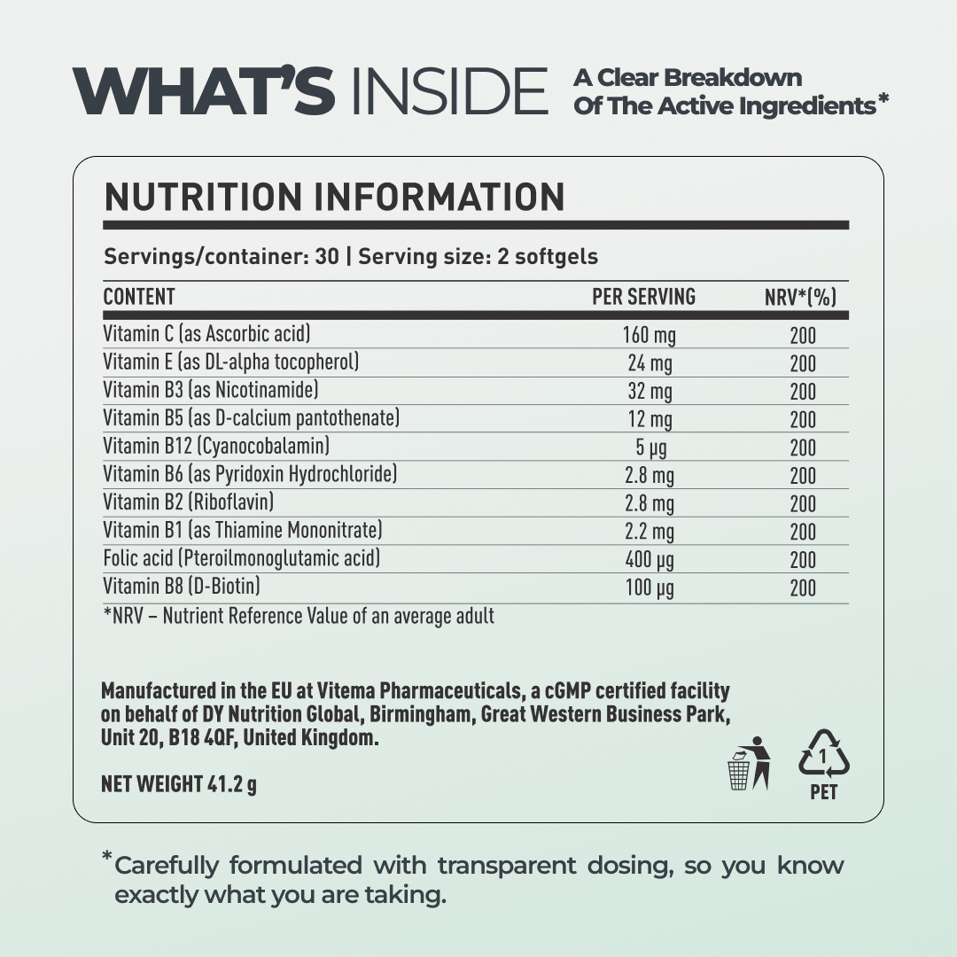 B Complex DY Life, 60 Softgels, 60 Servings
