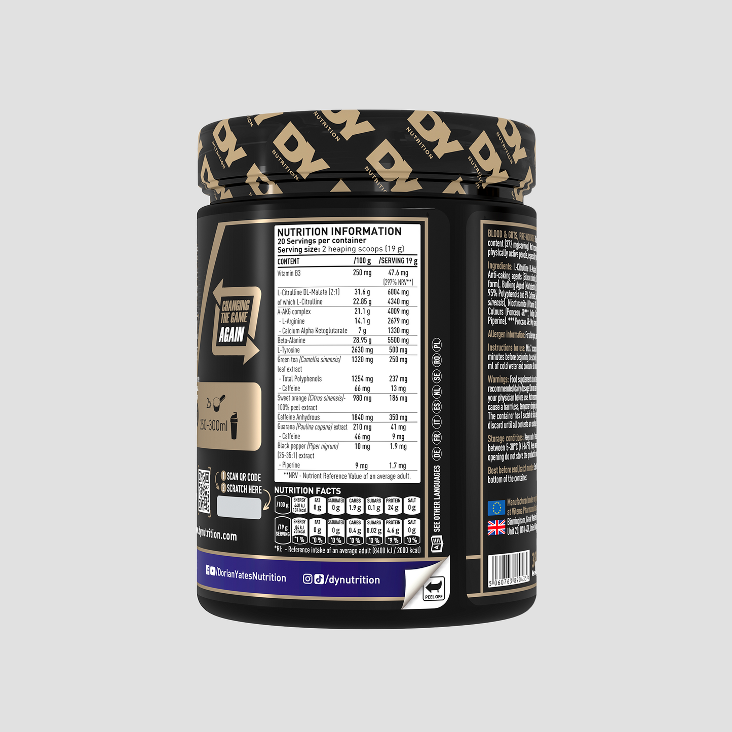 Blood & Guts Pre-Workout - 20 Servings