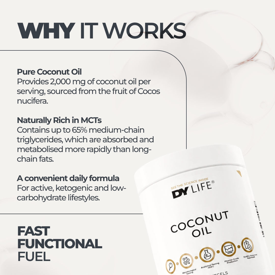 Coconut Oil DY Life, 60 Softgels, 30 Servings
