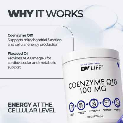 Coenzyme Q10 100 mg DY Life, 60 Softgels, 60 Servings