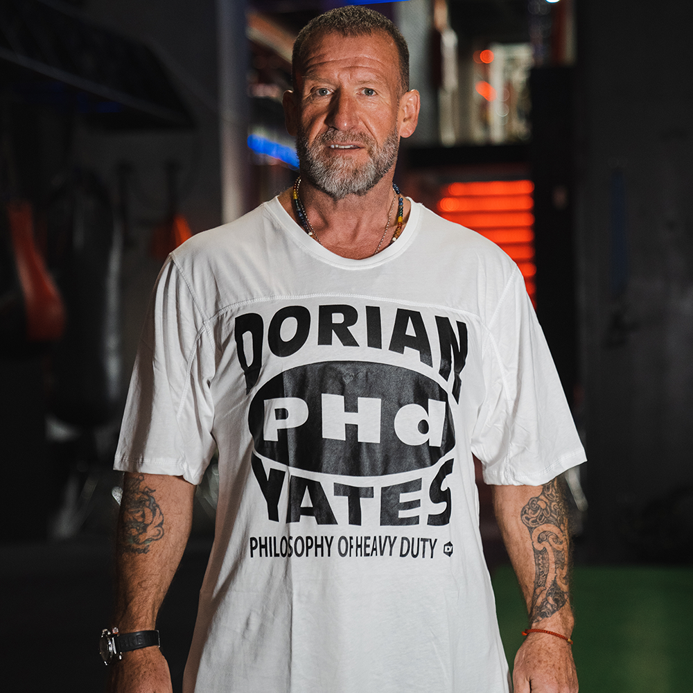 T-shirt Dorian PHd Yates White with Black Letters