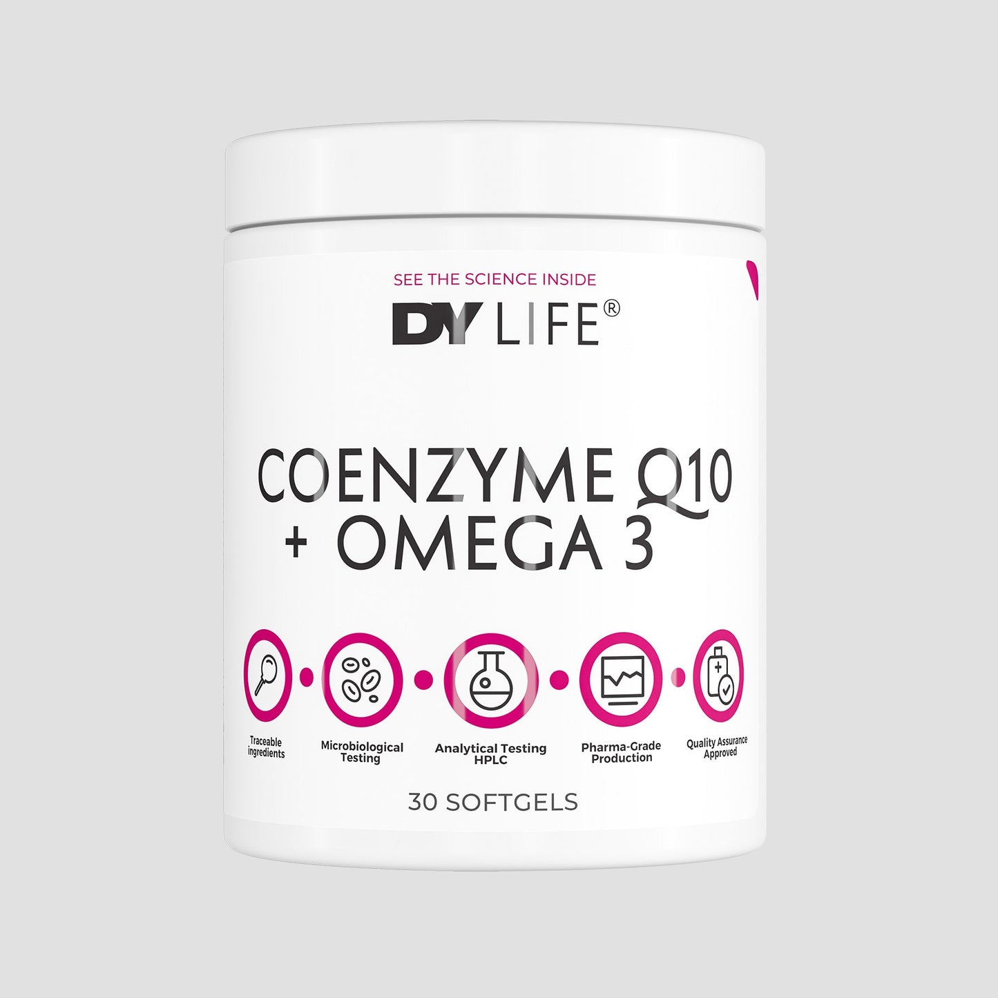 Coenzima Q10+Omega 3, 30 Softgels, 30 Servings