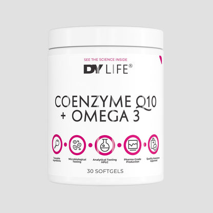 Coenzima Q10+Omega 3, 30 Softgels, 30 Servings
