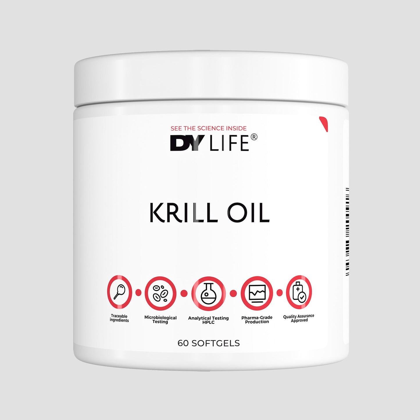 Krill Oil DY Life, 60 Softgels, 15 Servings