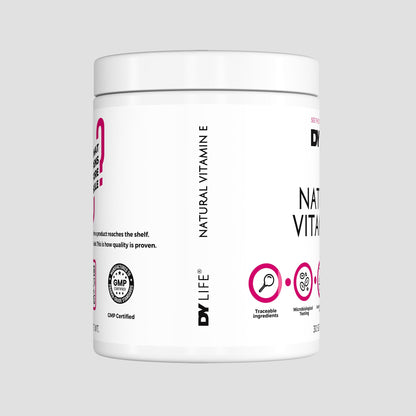 Natural Vitamin E DY Life, 30 Softgels, 30 Servings