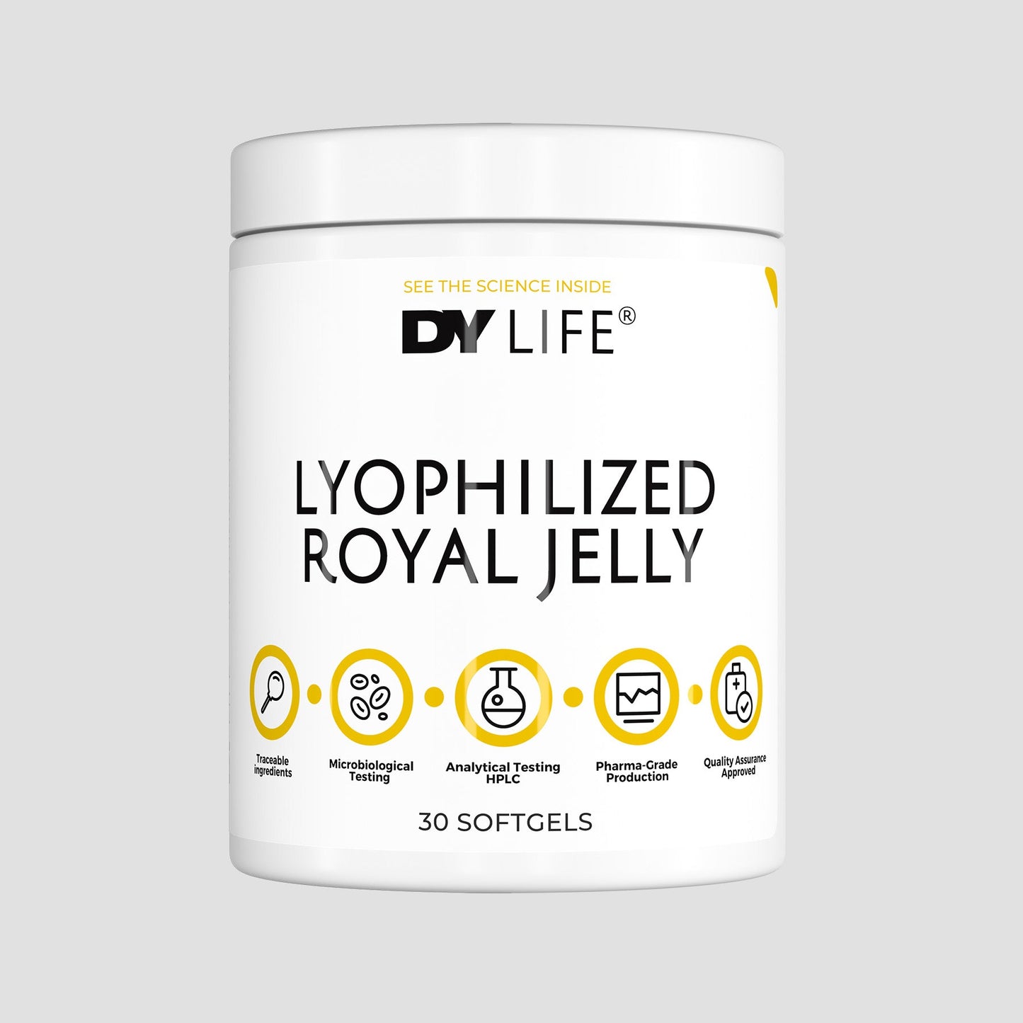 Lyophilized Royal Jelly DY Life, 30 Softgels, 30 Servings
