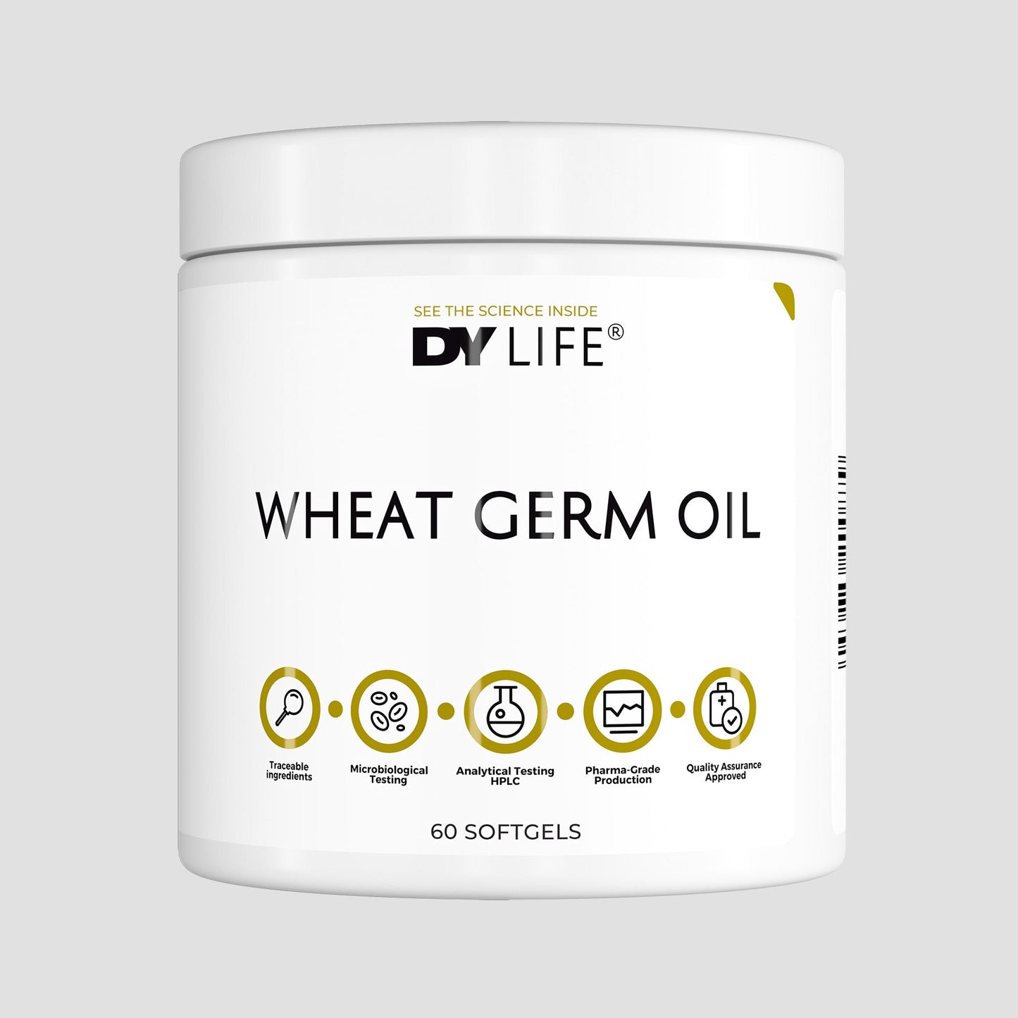 Wheat Germ Oil DY Life, 60 Softgels, 30 Servings