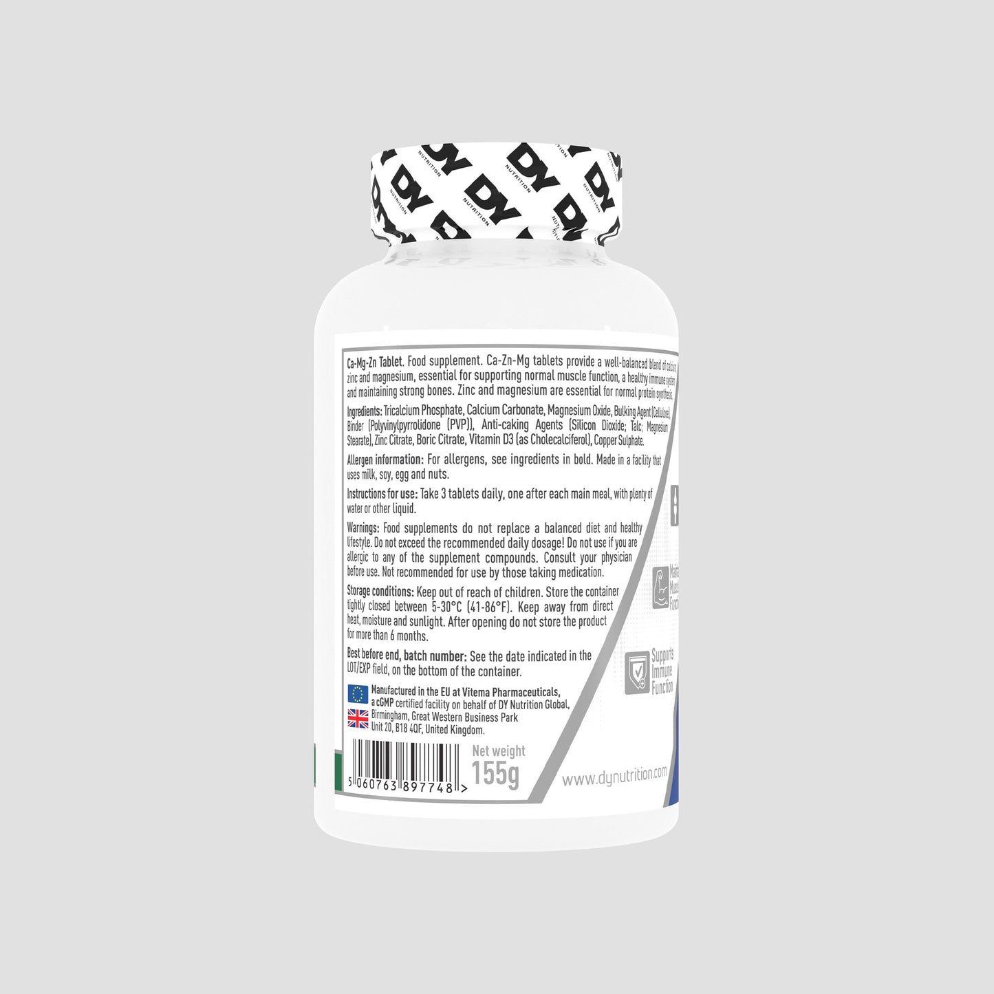 Ca-Mg-Zn 90 Tablets GMP