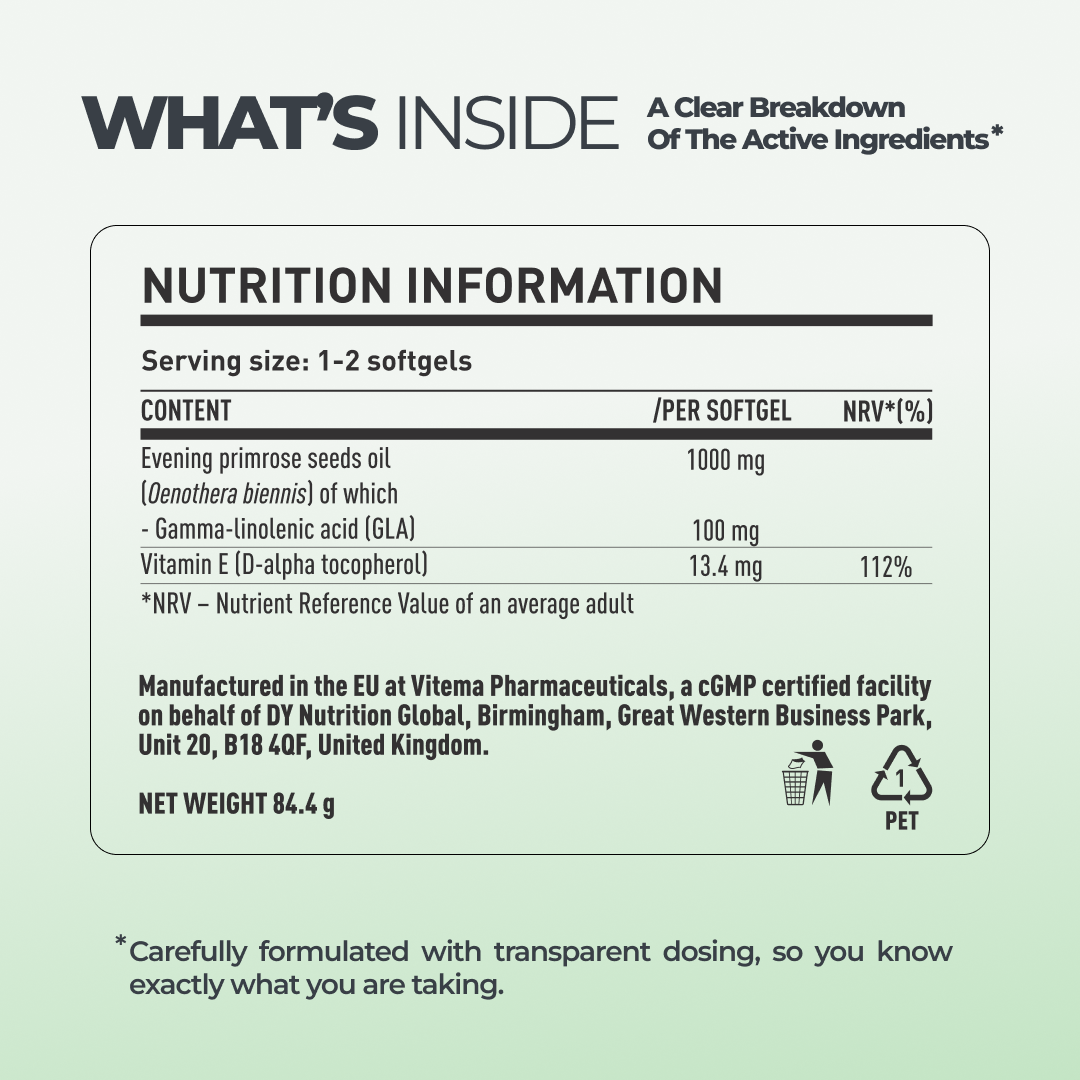 Evening Primrose Oil DY Life, 60 Softgels, 60 Servings