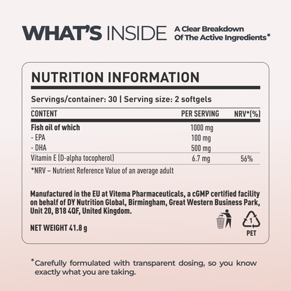 Omega 3 DY Life, 60 Softgels, 30 Servings