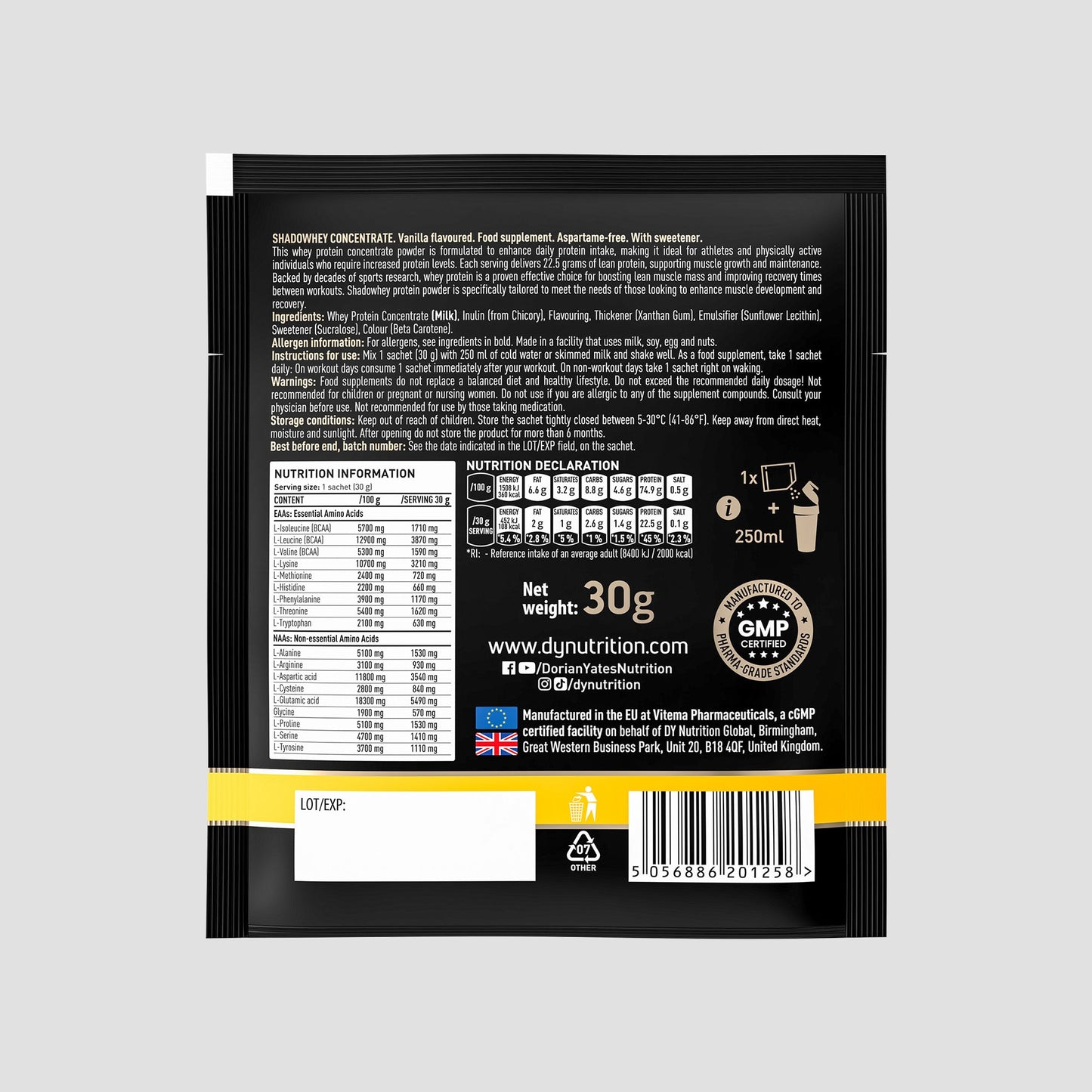 Whey Protein Shadowhey Concentrate - Sachet