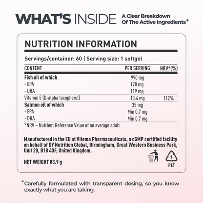 Salmon Oil DY Life, 60 Softgels, 60 Servings